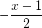 -(x-1)/2